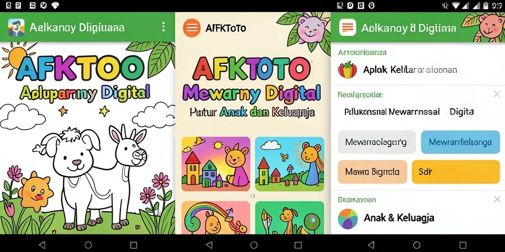 Antarmuka intuitif aplikasi Mewarnai Digital AFKTOTO.