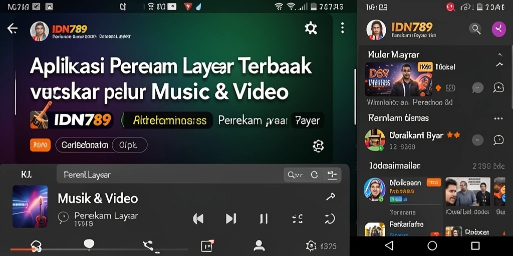 Antarmuka IDN789 menampilkan kemampuan merekam layar yang canggih.