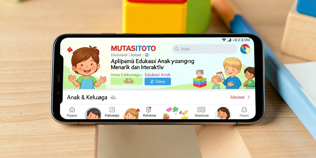 Tampilan antarmuka MUTASITOTO yang menarik untuk Edukasi Anak.