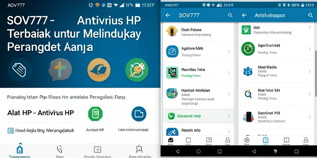 Tampilan antarmuka SOV777 yang sederhana dan intuitif untuk pengguna.