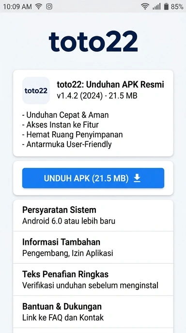 Unduh dan Instal APK toto22 untuk Pengguna Android